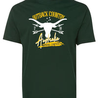 Outback Country Australia T-Shirt (Bottle Green)