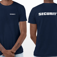 Event Security T-Shirt (Navy, Double-Sided)