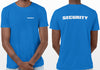 Event Security T-Shirt (Royal Blue, Double-Sided)