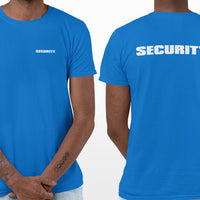 Event Security T-Shirt (Royal Blue, Double-Sided)