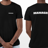 Event Manager T-Shirt (Black, Double-Sided)