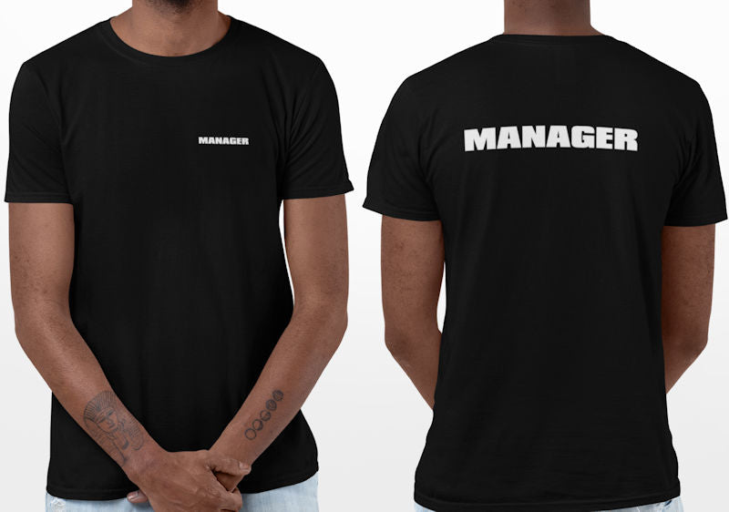 Event Manager T-Shirt (Black, Double-Sided)