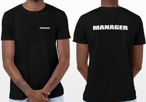 Event Manager T-Shirt (Black, Double-Sided)