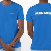 Event Manager T-Shirt (Royal Blue, Double-Sided)