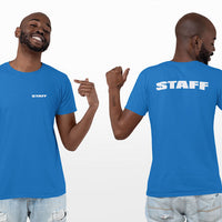 Event Staff T-Shirt (Royal Blue, Double-Sided)