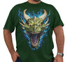 Dragon Head Roar T-Shirt (Bottle Green)