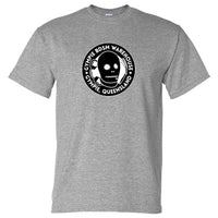 Gympie BDSM Warehouse Fake Business Logo T-Shirt (Marle Grey)