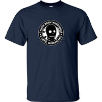 Gympie BDSM Warehouse Fake Business Logo T-Shirt (Navy)