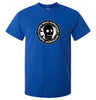 Gympie BDSM Warehouse Fake Business Logo T-Shirt (Royal Blue)