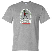 Fear The Walking Zombie T-Shirt (Marle Grey)