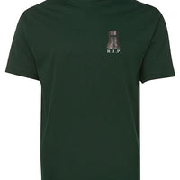 Ned Kelly R.I.P Left Chest Logo T-Shirt (Bottle Green)