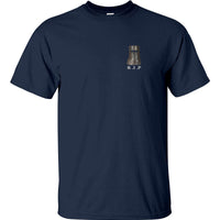 Ned Kelly R.I.P Left Chest Logo T-Shirt (Navy)