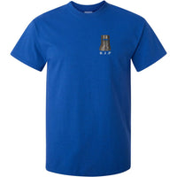 Ned Kelly R.I.P Left Chest Logo T-Shirt (Royal Blue)