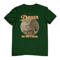 Down on the Farm Tractor T-Shirt (Bottle Green)