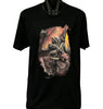 Dragon Raid T-Shirt - Tom Wood Art (Black, Regular and Big Sizes)