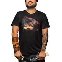 Dragon Slayer T-Shirt - Tom Wood Art (Black, Regular and Big Sizes)