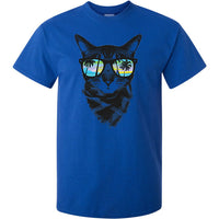 Ocean Breeze Cat T-Shirt (Royal Blue)