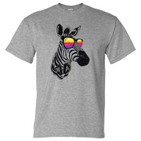 Cool Zebra T-Shirt (Marle Grey)