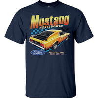 Ford Yellow Mustang Horse Power T-Shirt (Colour Choices)