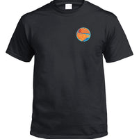 Retro Northern Beaches Left Chest Logo T-Shirt (Black)