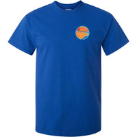 Retro Northern Beaches Left Chest Logo T-Shirt (Royal Blue)