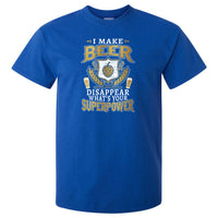 I Make Beer Disappear Superpower T-Shirt (Royal Blue)