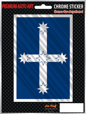 Eureka Flag Chrome Sticker