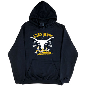 Outback Country Australia Hoodie (Black, Regular and Big Sizes)