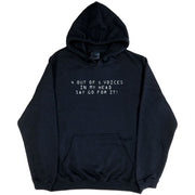 4 Out of 5 Voices Say Go For It Hoodie (Black, Regular and Big Sizes)