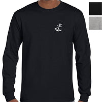 Anchor Left Chest Logo Longsleeve T-Shirt (Colour Choices)