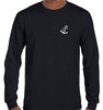 Anchor Left Chest Logo Longsleeve T-Shirt (Black)