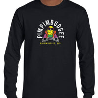 Pimpimbudgee Pet Shop Fake Business Logo Longsleeve T-Shirt (Black)