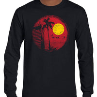 New Moon Longsleeve T-Shirt (Front Print, Black, Regular & Big Sizes)