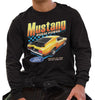 Ford Yellow Mustang Horse Power Longsleeve T-Shirt (Black)