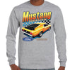 Ford Yellow Mustang Horse Power Longsleeve T-Shirt (Marle Grey)