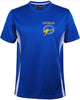 Australia Roo & Stars Left Chest Logo Sports Wear T-Shirt (Royal Blue, Grey/White Trim)