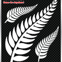 New Zealand Silver Fern Sticker (Family Set of 3)