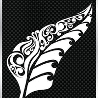 New Zealand Decorative Silver Fern Sticker