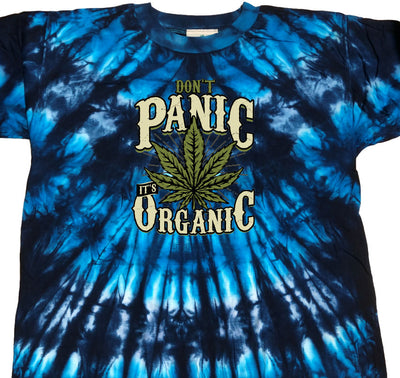 Don't Panic It's Organic Tie Dye T-Shirt - Size 2XL (Fits 2-3XL)