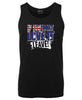 Love it or Leave Australian Flag Mens Singlet (Black)