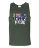 Love it or Leave Australian Flag Mens Singlet (Khaki)