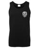 Biker for Life Small Left Chest Logo Mens Singlet (Black)