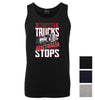 Without Trucks Australia Stops! Mens Singlet (Colour Choices)