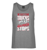 Without Trucks Australia Stops! Mens Singlet (Grey, Big Sizes)