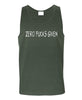 Zero Fucks Given Mens Singlet (Khaki)