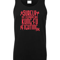 Surely Not Everybody Was Kung Fu Fighting Mens Singlet (Black)