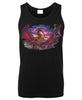 Unleashed Dragon - Tom Wood Art Mens Singlet (Black)