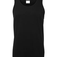 Plain Blank Mens Singlet (Black)