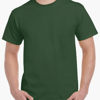 Plain Blank T-Shirt (Forest Green)